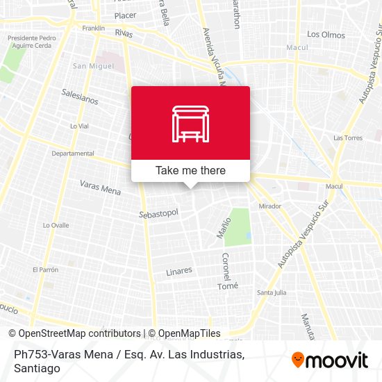 Ph753-Varas Mena / Esq. Av. Las Industrias map