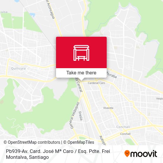 Pb939-Av. Card. José Mª Caro / Esq. Pdte. Frei Montalva map