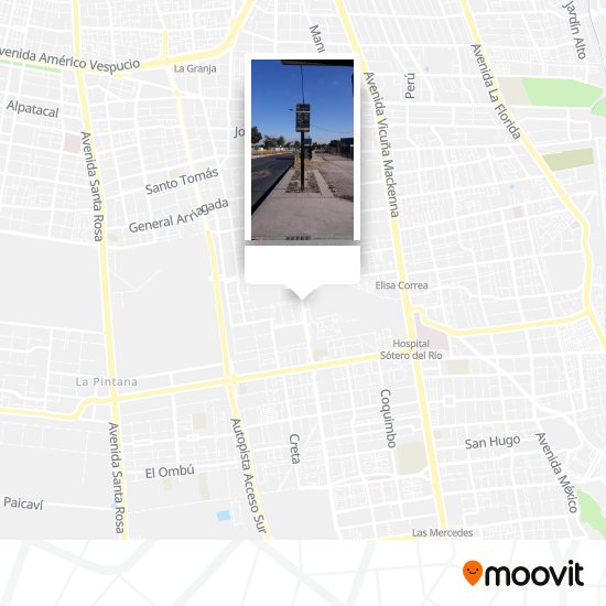 Pf67-Av. Ejército Libertador / Esq. Bahía Fitz Roy map