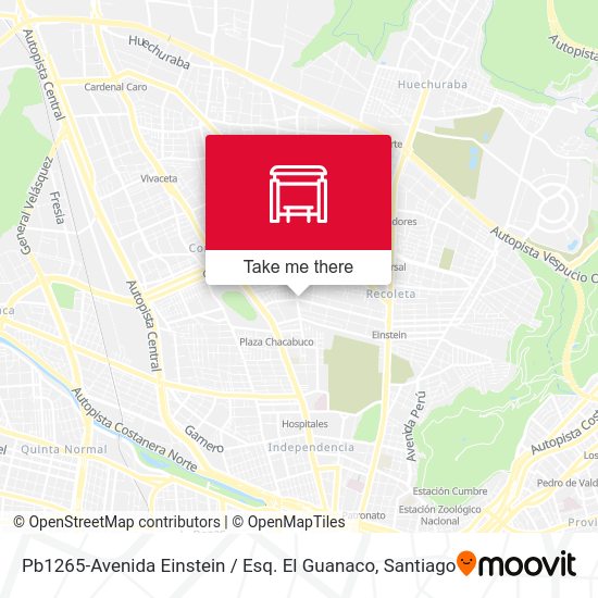Mapa de Pb1265-Avenida Einstein / Esq. El Guanaco