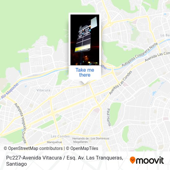 Pc227-Avenida Vitacura / Esq. Av. Las Tranqueras map