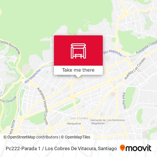 Mapa de Pc222-Parada 1 / Los Cobres De Vitacura