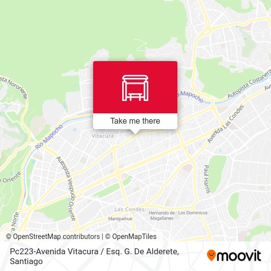 Pc223-Avenida Vitacura / Esq. G. De Alderete map