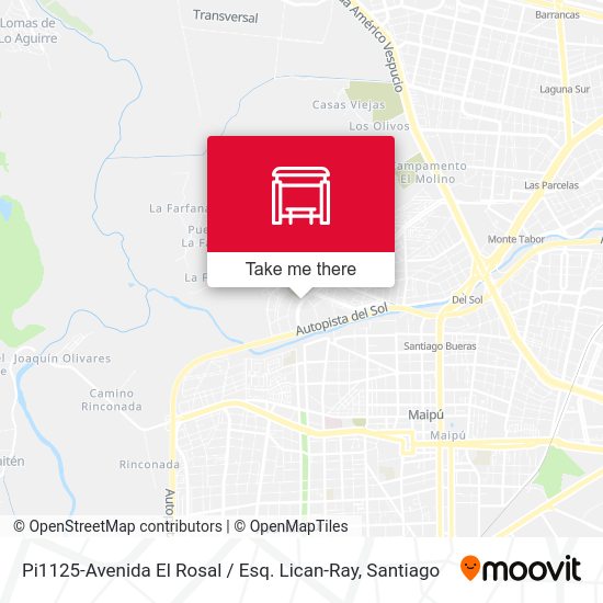 Mapa de Pi1125-Avenida El Rosal / Esq. Lican-Ray