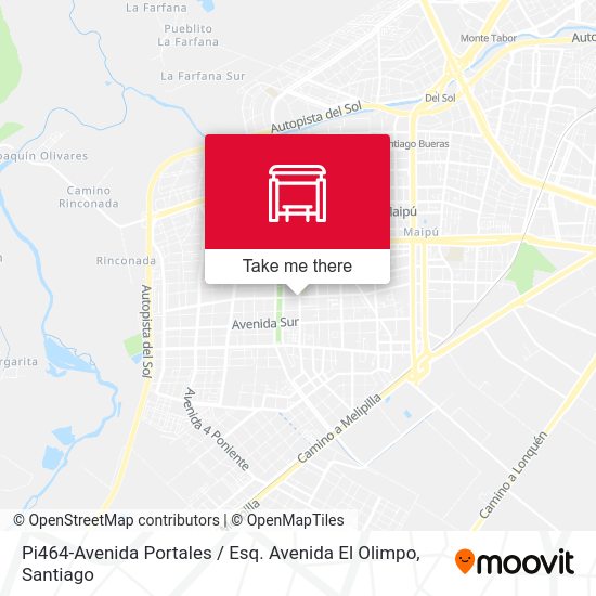 Pi464-Avenida Portales / Esq. Avenida El Olimpo map