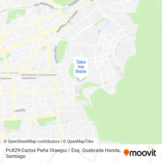 Mapa de Pc829-Carlos Peña Otaegui / Esq. Quebrada Honda