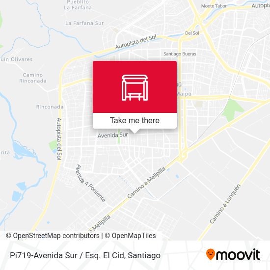Pi719-Avenida Sur / Esq. El Cid map