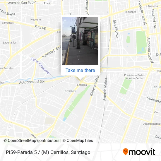Pi59-Parada 5 / (M) Cerrillos map