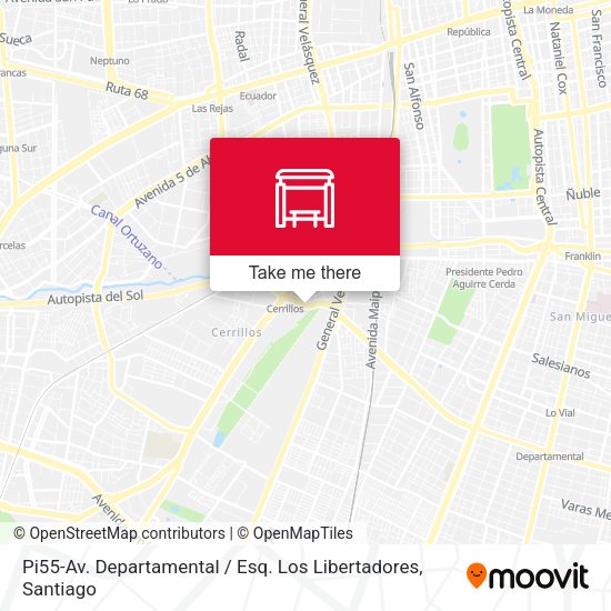 Mapa de Pi55-Av. Departamental / Esq. Los Libertadores