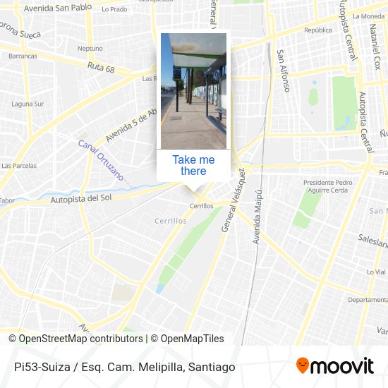Mapa de Pi53-Suiza / Esq. Cam. Melipilla