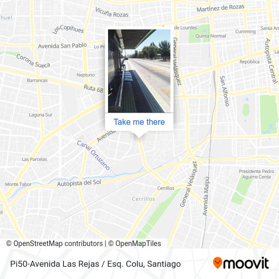 Mapa de Pi50-Avenida Las Rejas / Esq. Colu