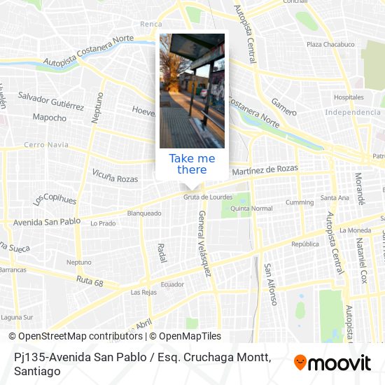 Pj135-Avenida San Pablo / Esq. Cruchaga Montt map