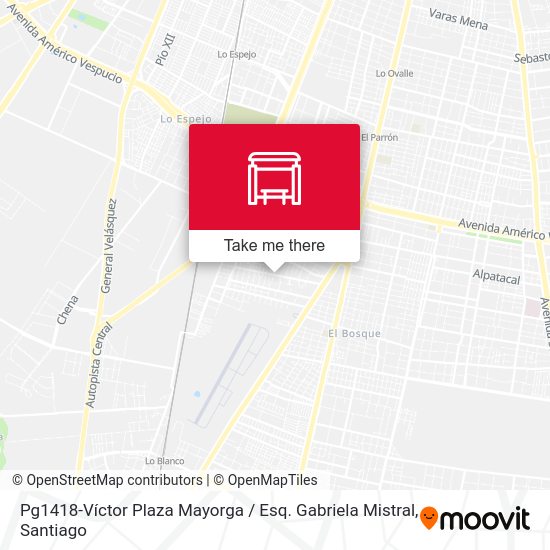 Pg1418-Víctor Plaza Mayorga / Esq. Gabriela Mistral map