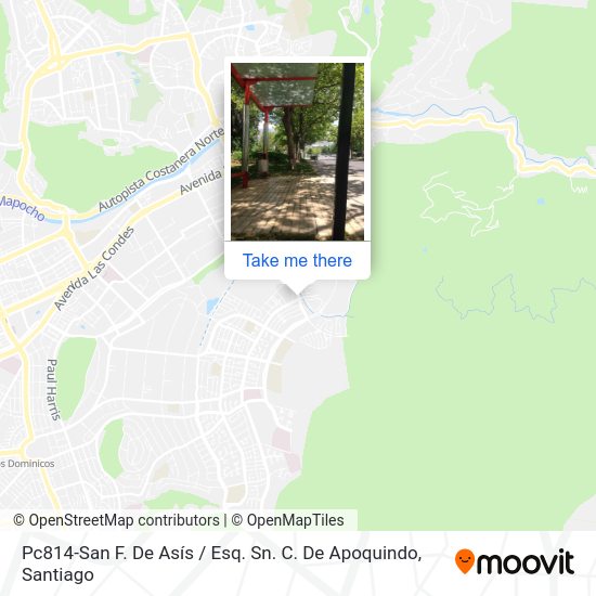 Pc814-San F. De Asís / Esq. Sn. C. De Apoquindo map
