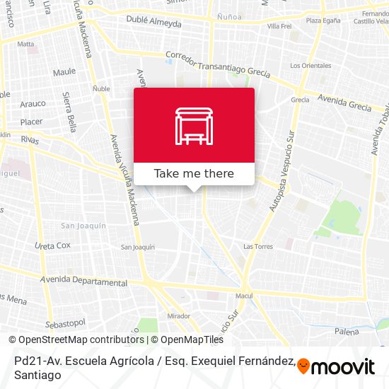 Pd21-Av. Escuela Agrícola / Esq. Exequiel Fernández map