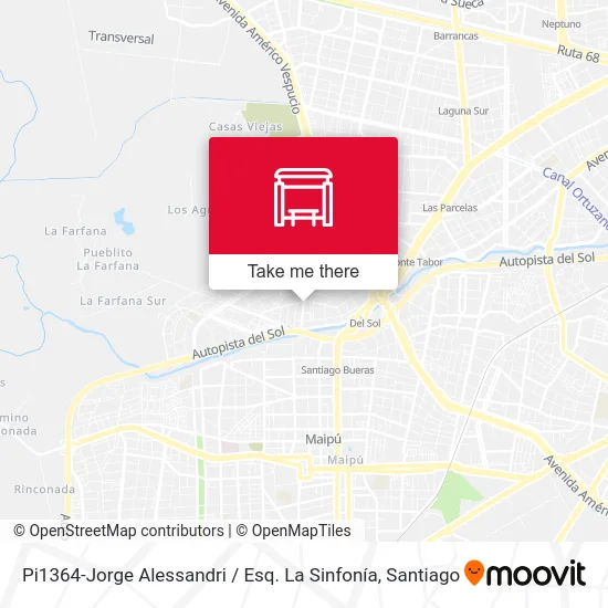 Pi1364-Jorge Alessandri / Esq. La Sinfonía map