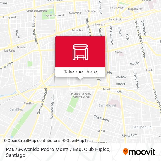 Pa673-Avenida Pedro Montt / Esq. Club Hípico map