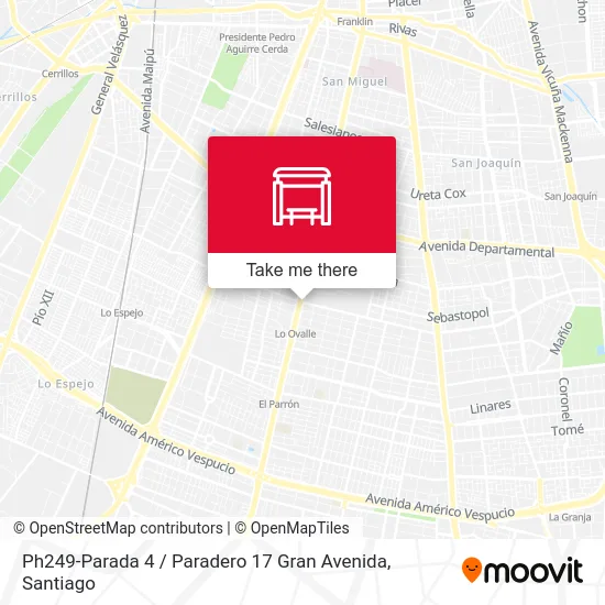 Ph249-Parada 4 / Paradero 17 Gran Avenida map