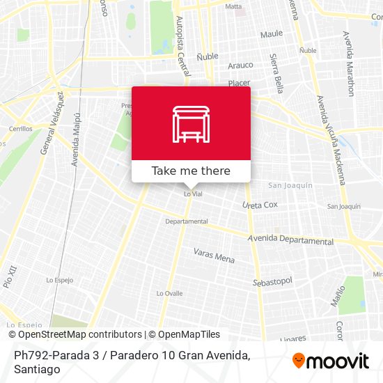 Ph792-Parada 3 / Paradero 10 Gran Avenida map