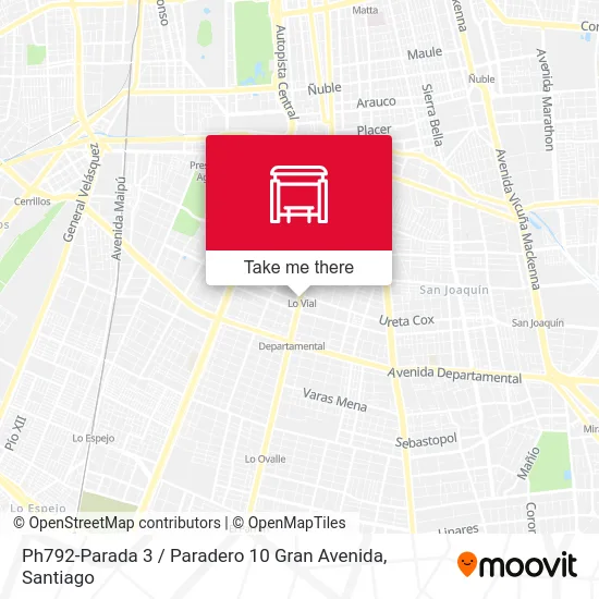 Ph792-Parada 3 / Paradero 10 Gran Avenida map