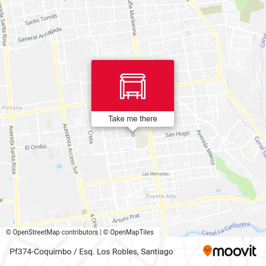 Pf374-Coquimbo / Esq. Los Robles map