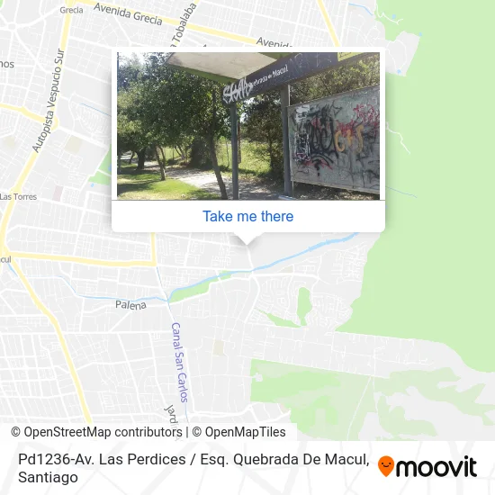 Mapa de Pd1236-Av. Las Perdices / Esq. Quebrada De Macul
