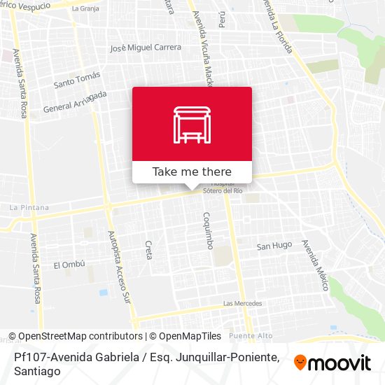 Pf107-Avenida Gabriela / Esq. Junquillar-Poniente map