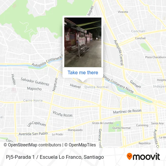 Pj5-Parada 1 / Escuela Lo Franco map