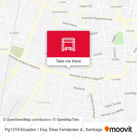 Mapa de Pg1310-Ecuador / Esq. Elías Fernández A.