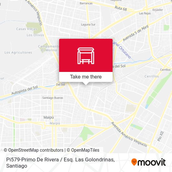 Pi579-Primo De Rivera / Esq. Las Golondrinas map
