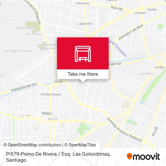 Pi579-Primo De Rivera / Esq. Las Golondrinas map