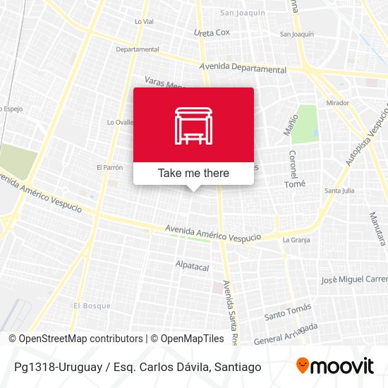 Mapa de Pg1318-Uruguay / Esq. Carlos Dávila