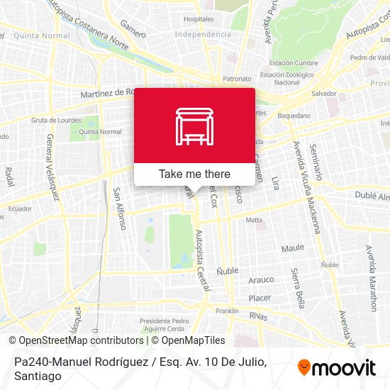 Pa240-Manuel Rodríguez / Esq. Av. 10 De Julio map