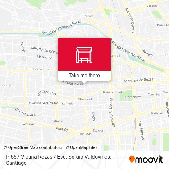 Mapa de Pj657-Vicuña Rozas / Esq. Sergio Valdovinos