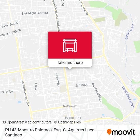 Mapa de Pf143-Maestro Palomo / Esq. C. Aguirres Luco