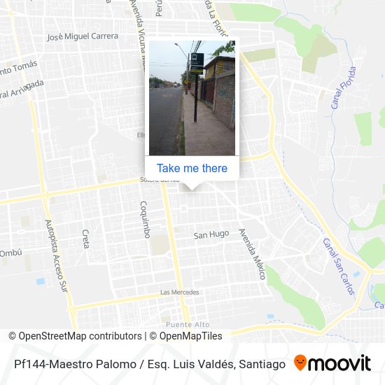 Mapa de Pf144-Maestro Palomo / Esq. Luis Valdés