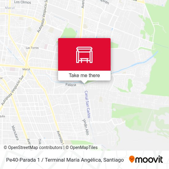 Mapa de Pe40-Parada 1 / Terminal María Angélica