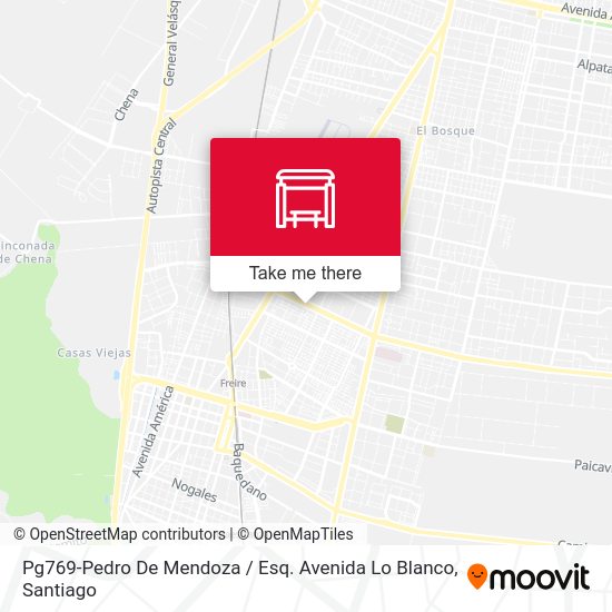 Pg769-Pedro De Mendoza / Esq. Avenida Lo Blanco map