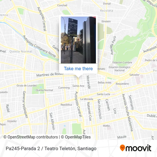 Pa245-Parada 2 / Teatro Teletón map