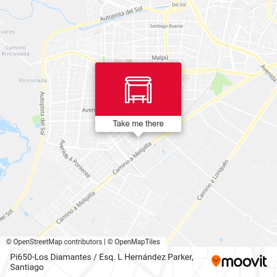 Pi650-Los Diamantes / Esq. L Hernández Parker map