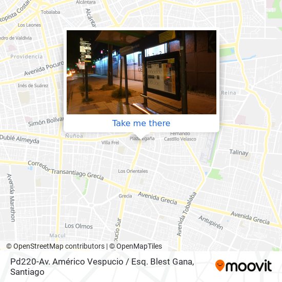 Pd220-Av. Américo Vespucio / Esq. Blest Gana map