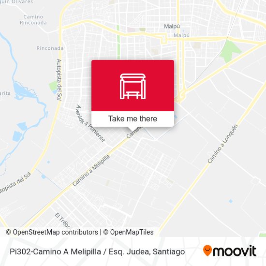 Mapa de Pi302-Camino A Melipilla / Esq. Judea