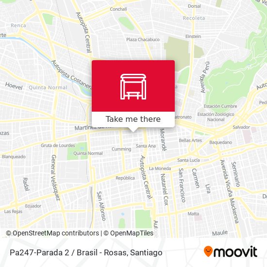 Pa247-Parada 2 / Brasil - Rosas map