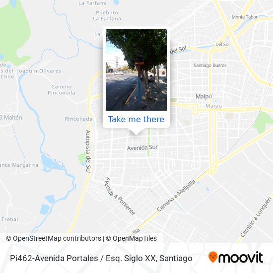 Pi462-Avenida Portales / Esq. Siglo XX map