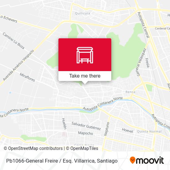 Pb1066-General Freire / Esq. Villarrica map