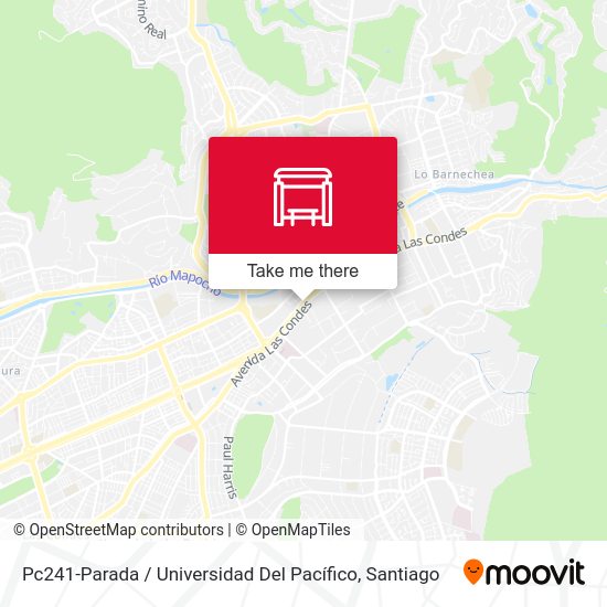 Pc241-Parada / Universidad Del Pacífico map