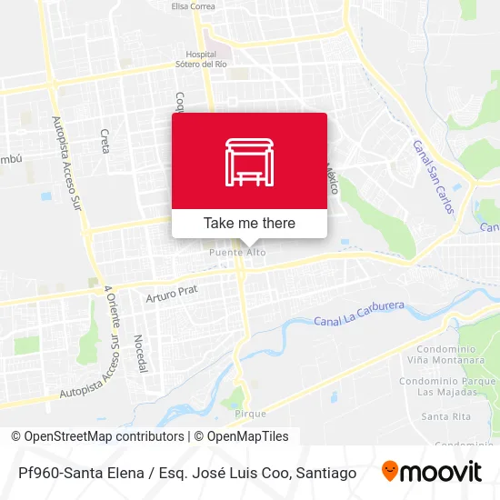 Pf960-Santa Elena / Esq. José Luis Coo map