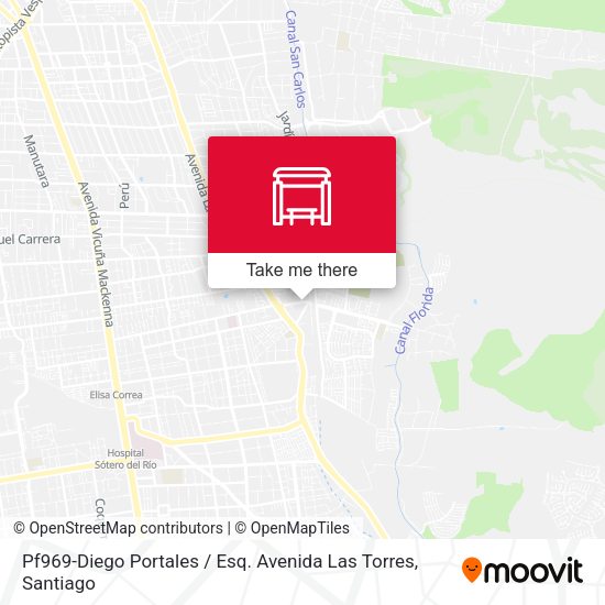 Pf969-Diego Portales / Esq. Avenida Las Torres map