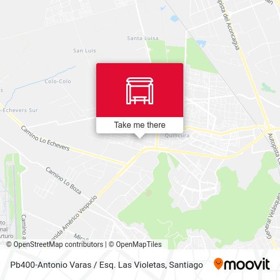 Pb400-Antonio Varas / Esq. Las Violetas map