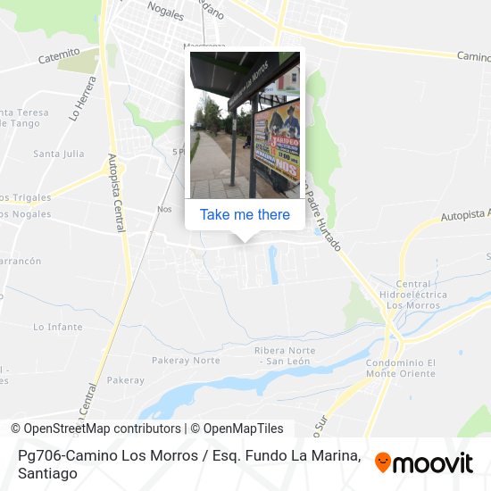 Mapa de Pg706-Camino Los Morros / Esq. Fundo La Marina